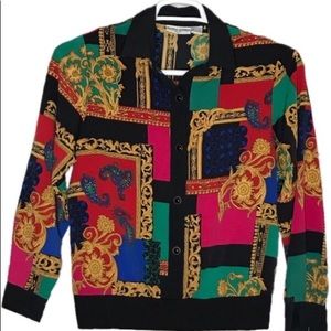 👛 Alfred Dunner Colorblock Buttoned Jacket, 10P